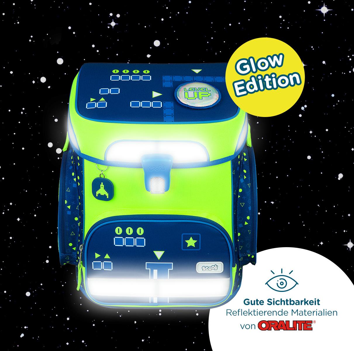 Produktbild Scooli Schulranzen-Set EasyFit 5teilig Glow-Edition  Level Up 6 von 7