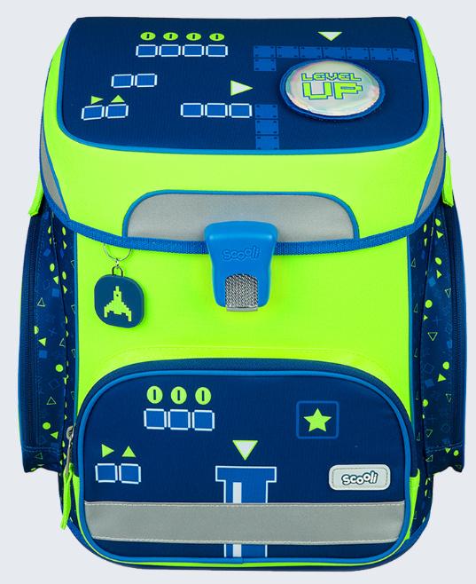 Scooli Schulranzen-Set EasyFit 5teilig Glow-Edition  Level Up