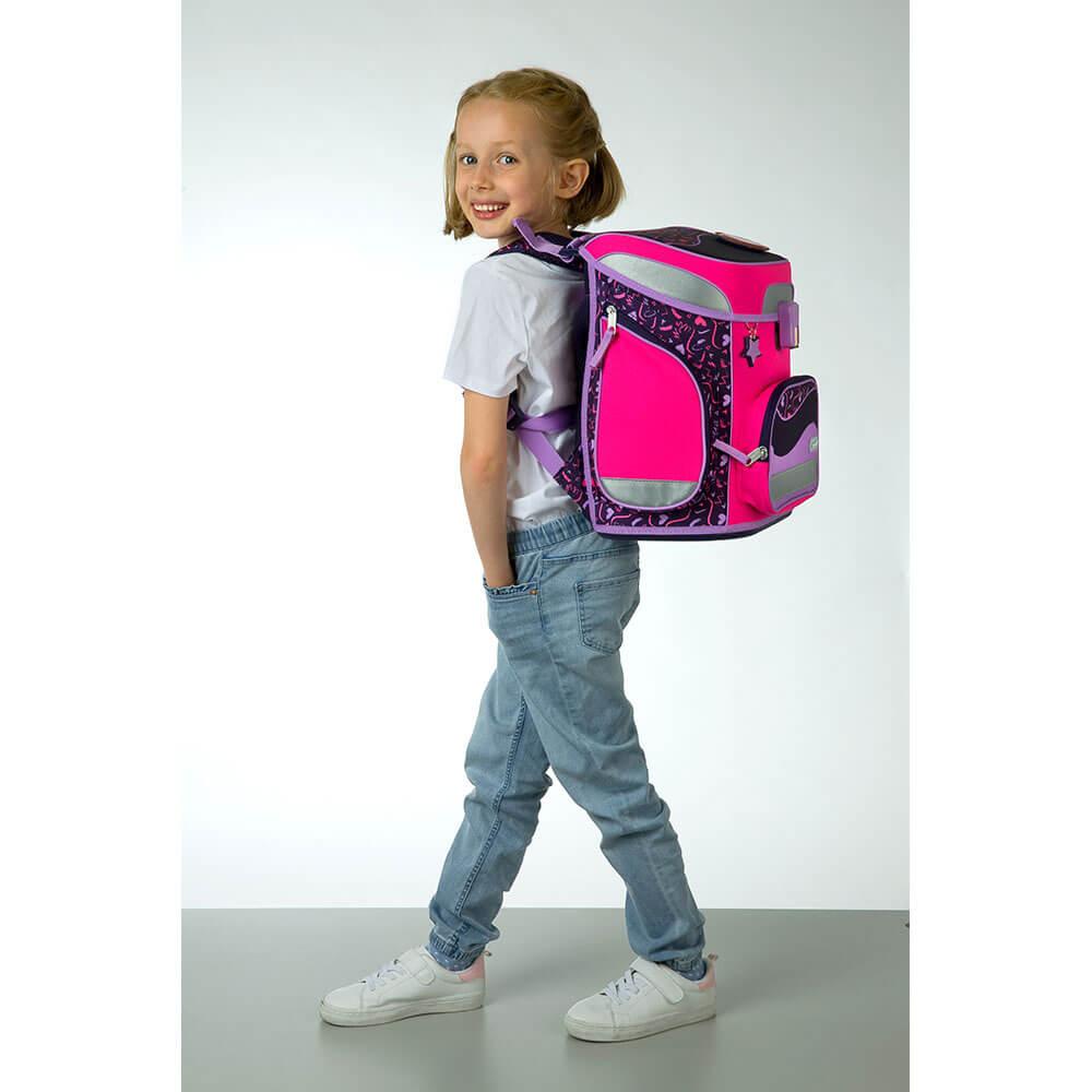 Produktbild Scooli Schulranzen-Set EasyFit 5teilig Glow-Edition Heartbeat 2 von 6