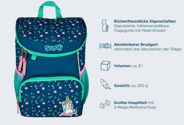 Produktbild Scooli Mini-Me Kindergartenrucksack Mia Magic 7 von 11