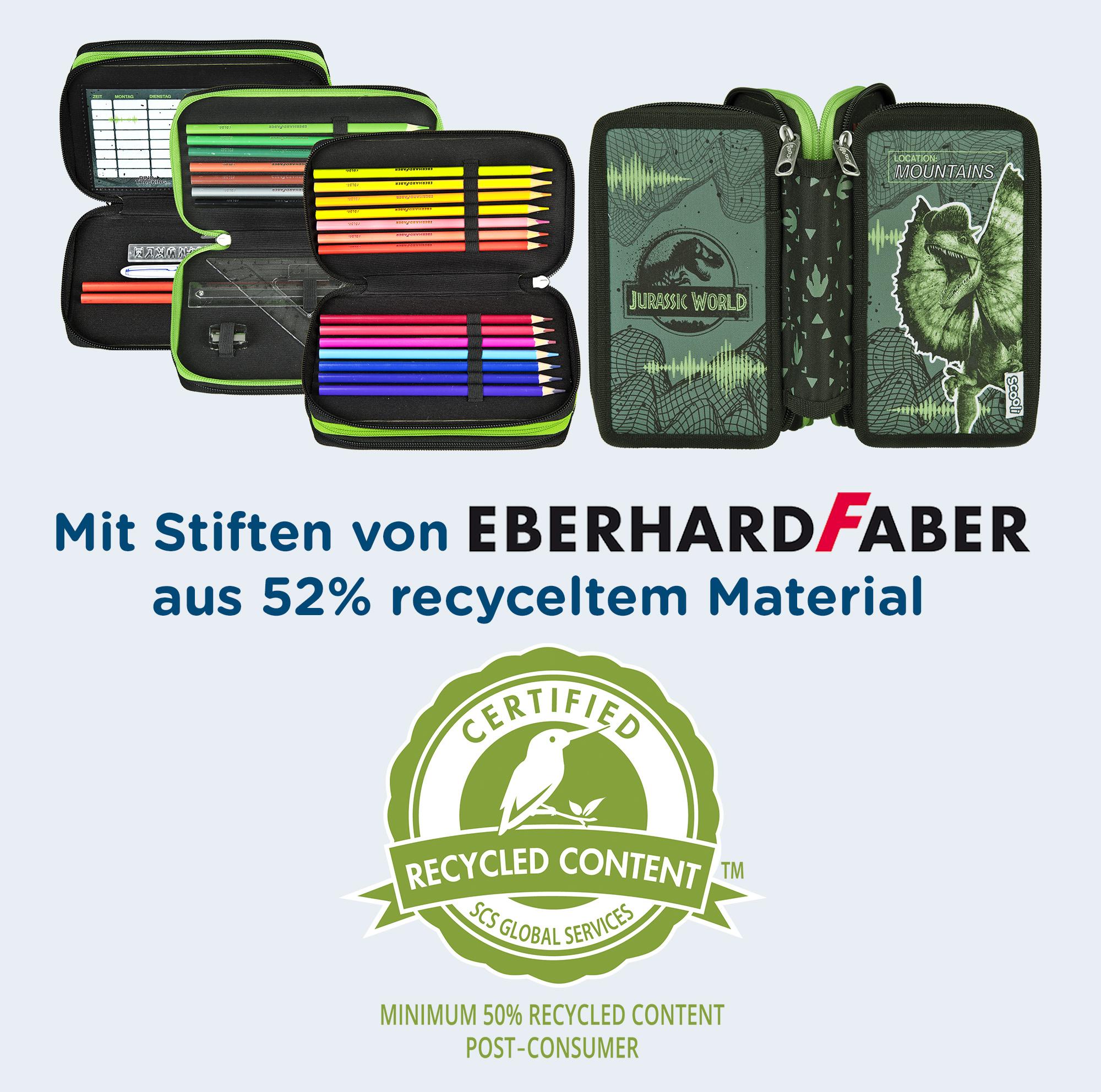Produktbild Jurassic World Federmäppchen Tripledecker 2 von 8
