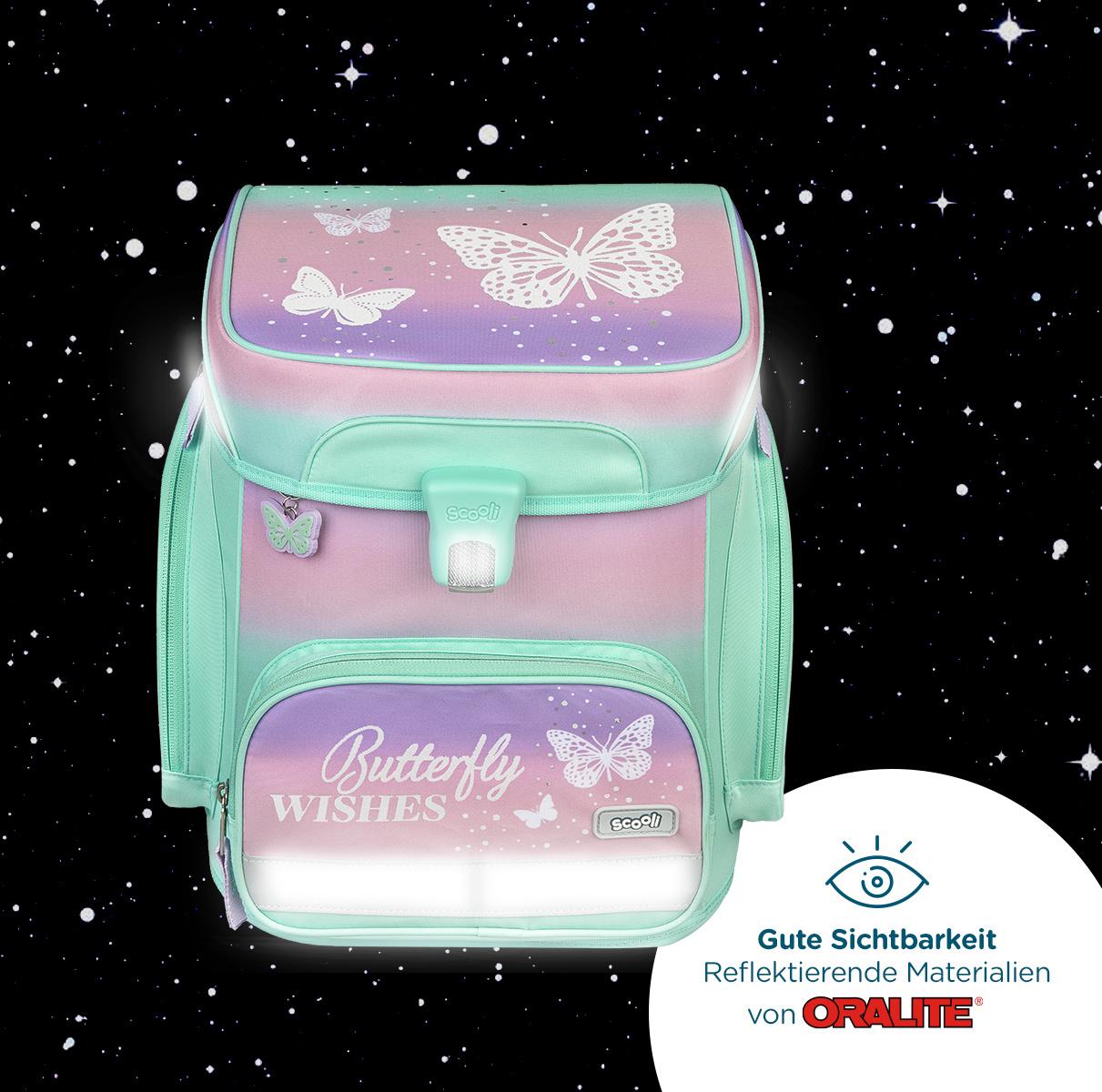 Produktbild Scooli Butterfly EasyFit Schulranzen-Set 5teilig 5 von 22