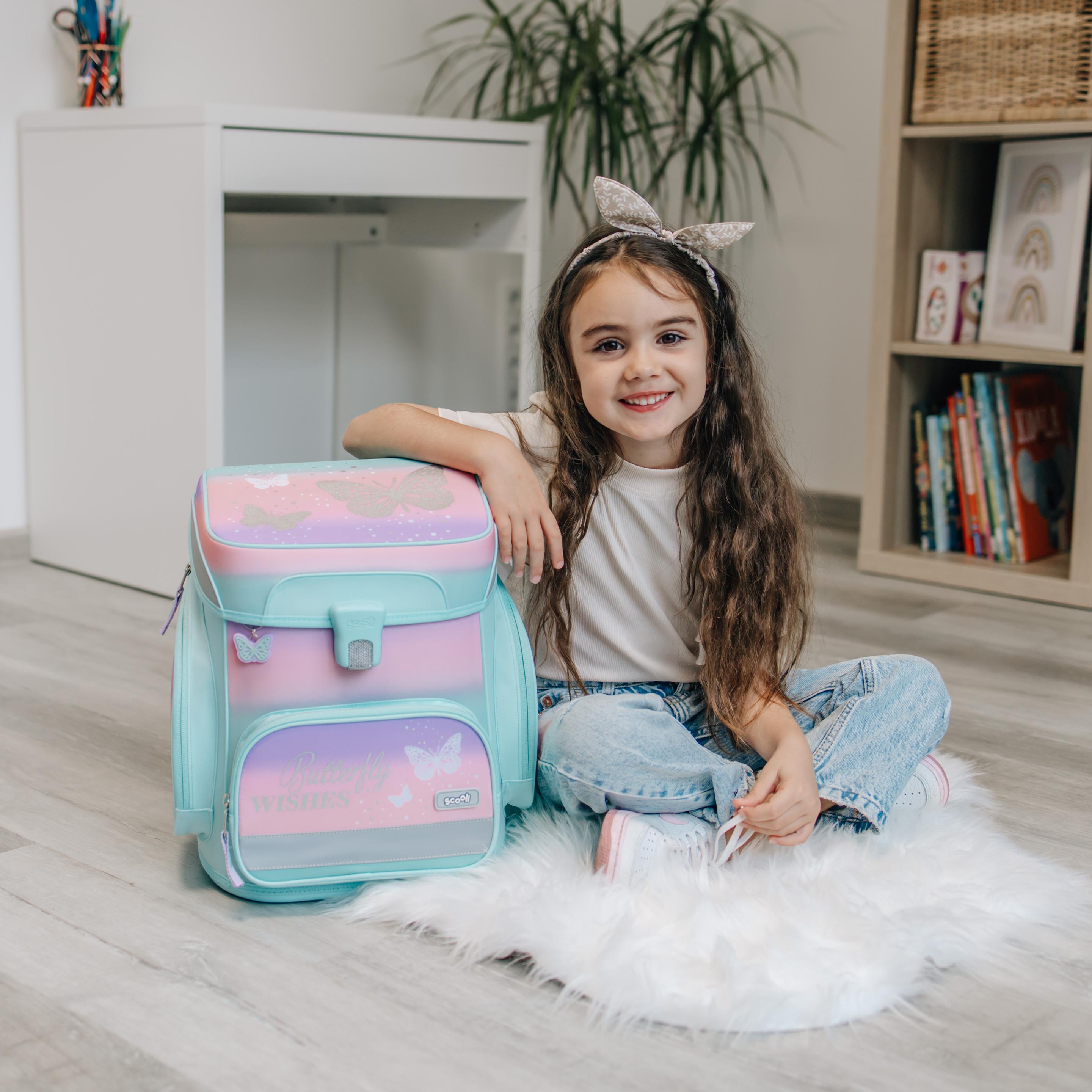 Produktbild Scooli Butterfly EasyFit Schulranzen-Set 5teilig 3 von 22