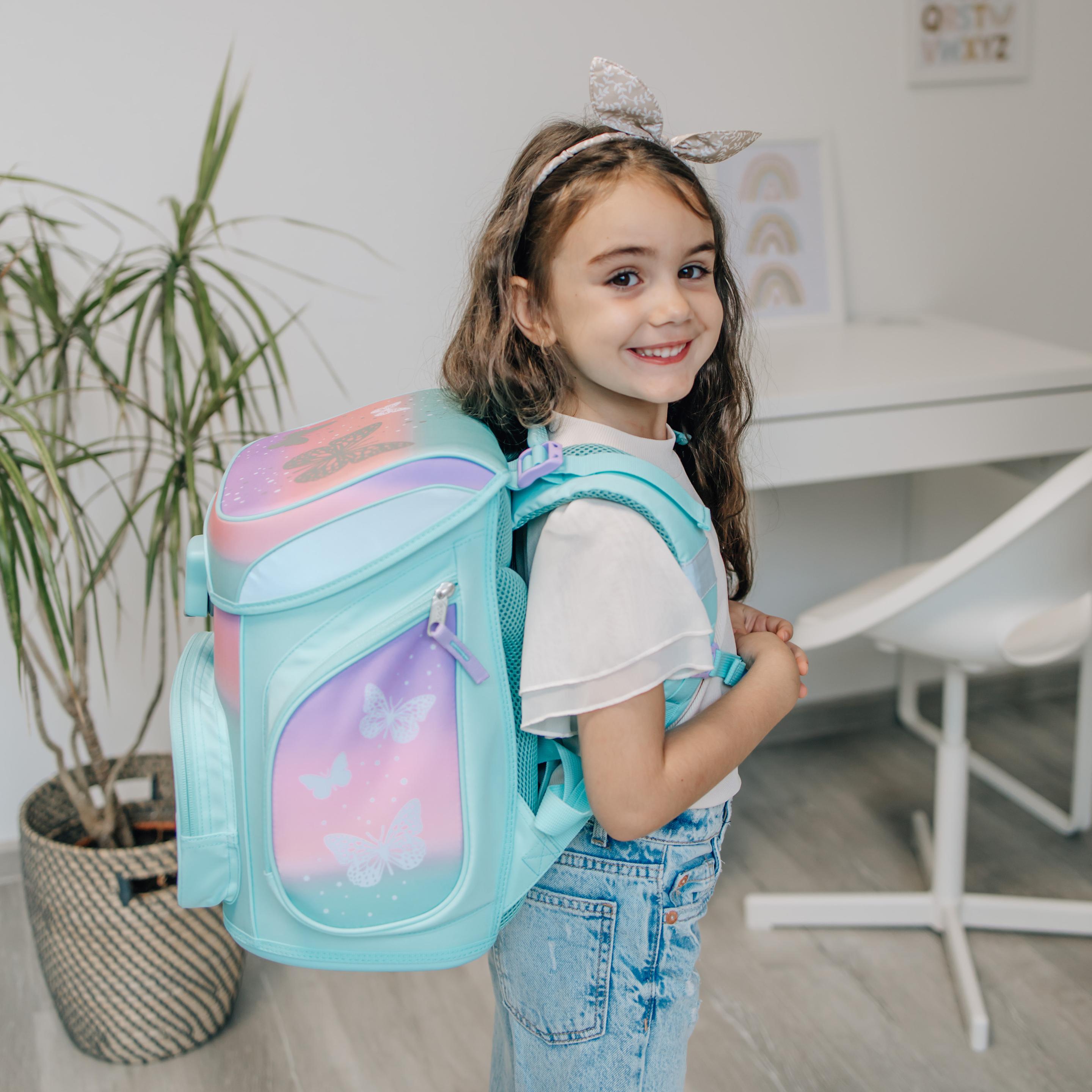 Produktbild Scooli Butterfly EasyFit Schulranzen-Set 5teilig 2 von 22