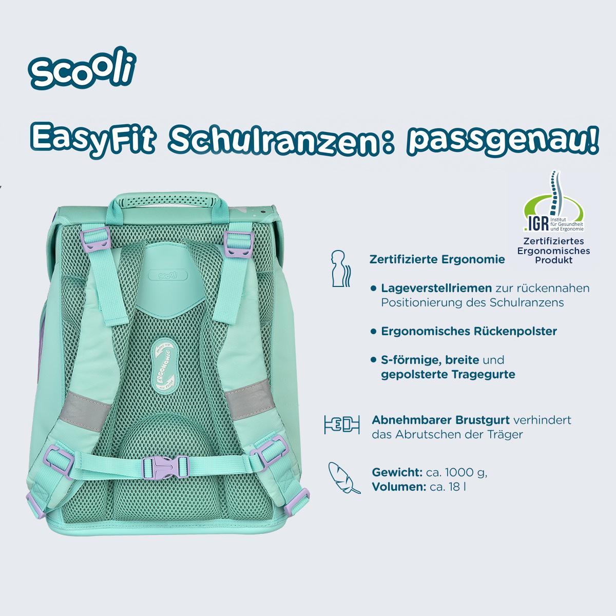 Produktbild Scooli Butterfly EasyFit Schulranzen-Set 5teilig 6 von 22