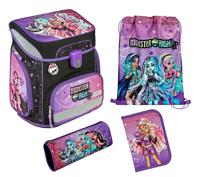 Monster High EasyFit Schulranzen Set,5tlg