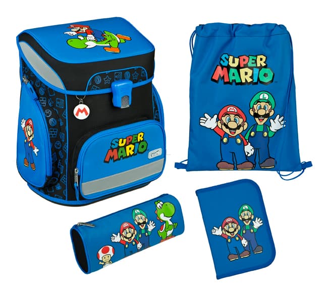 Super Mario EasyFit Schulranzen Set,5tlg