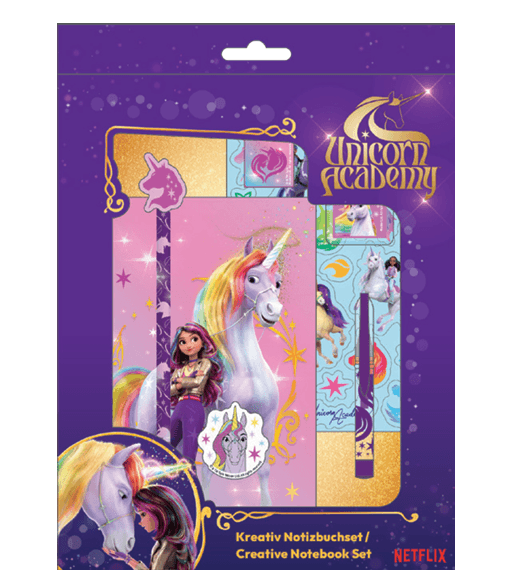 Undercover - UNICORN ACADEMY Kreativ Notizbuchset