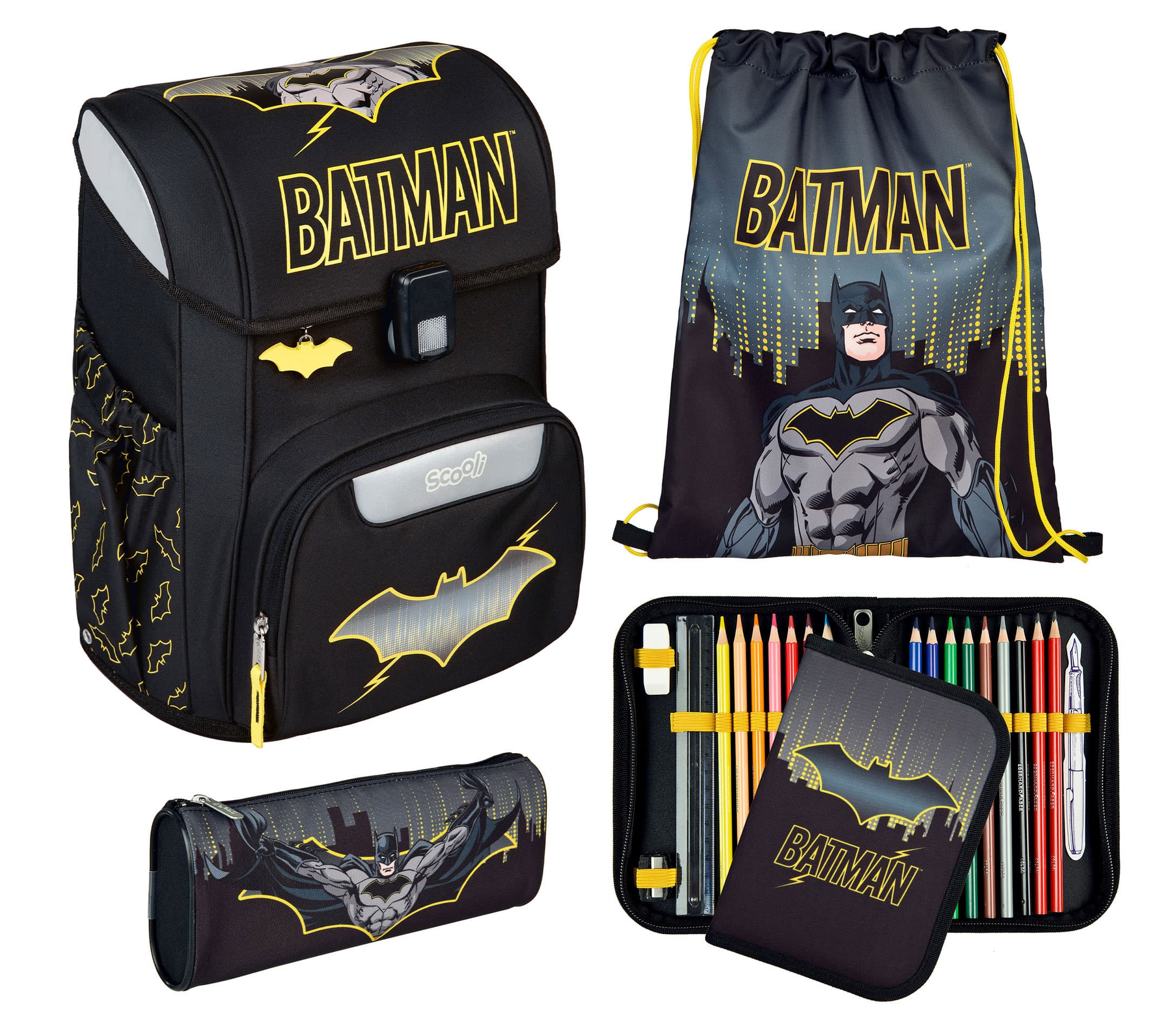 Batman EasyStart Schulranzen Set,5tlg