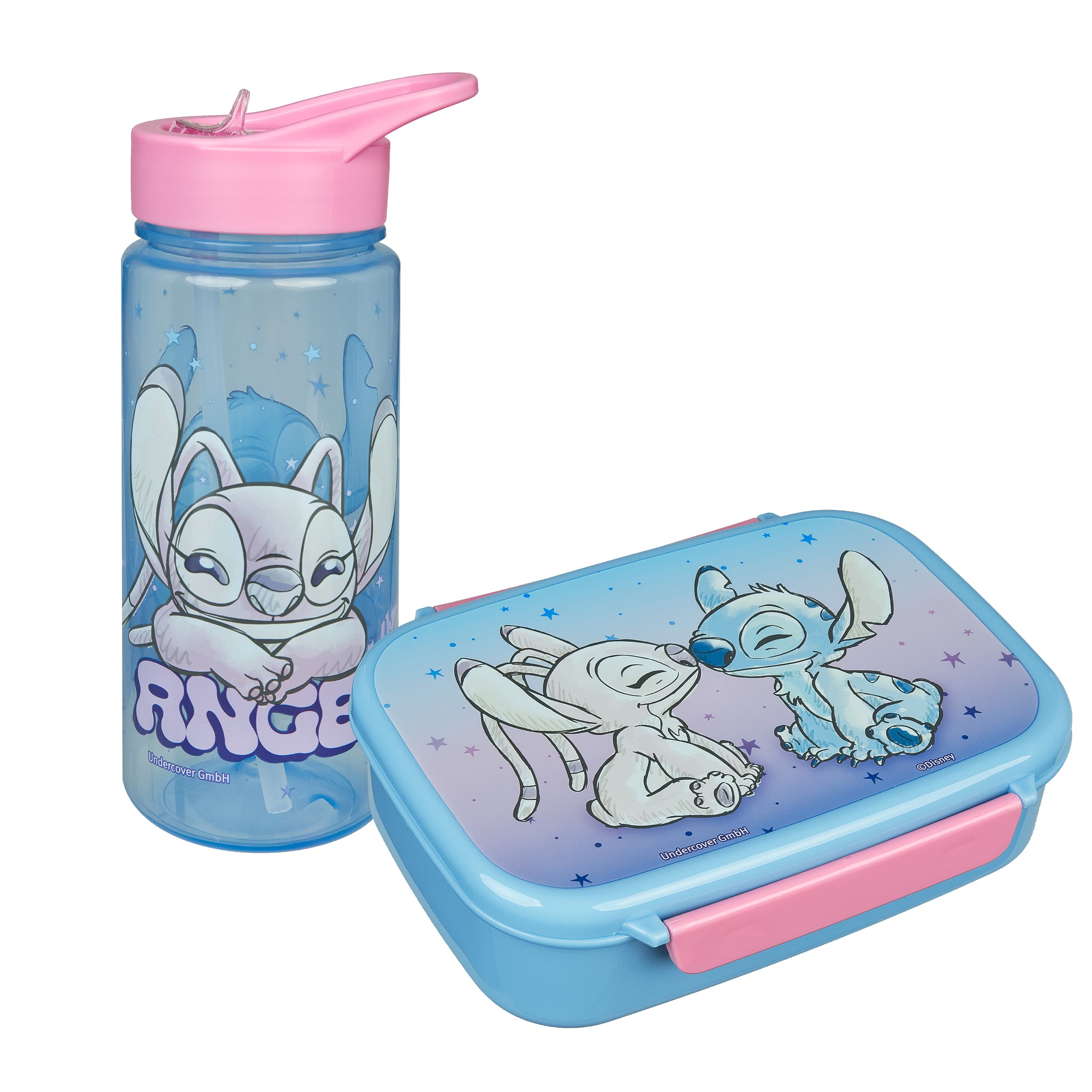 Scooli Set Brotzeitdose & Trinkflasche Stitch