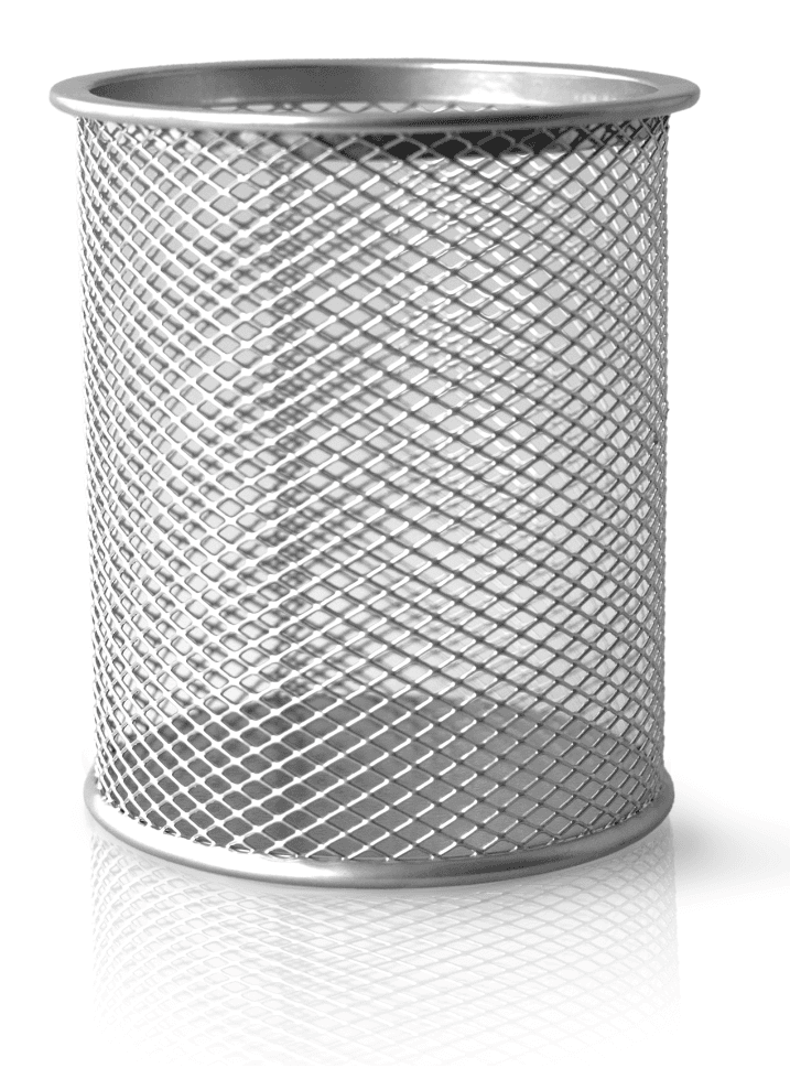 GERD KOCH Stifteköcher Metall/Gitter silber 
