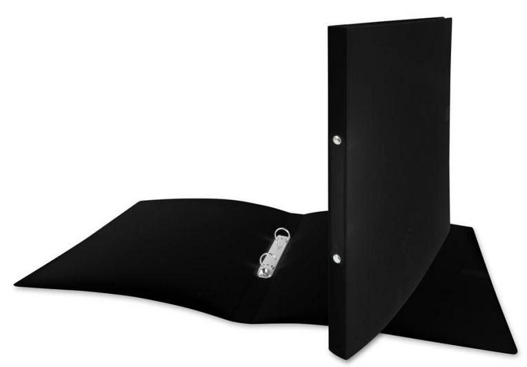 STYLEX® Ringbuch A4 PP schwarz