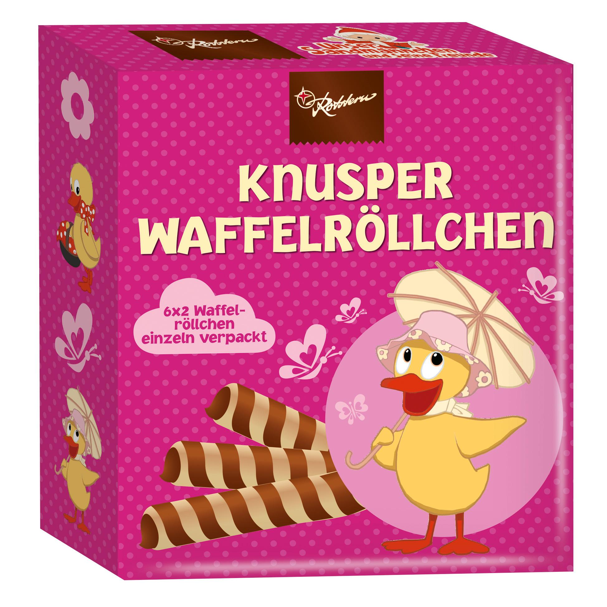 Produktbild Rotstern Sandmann Knusper Waffelröllchen sortiert 2 von 2