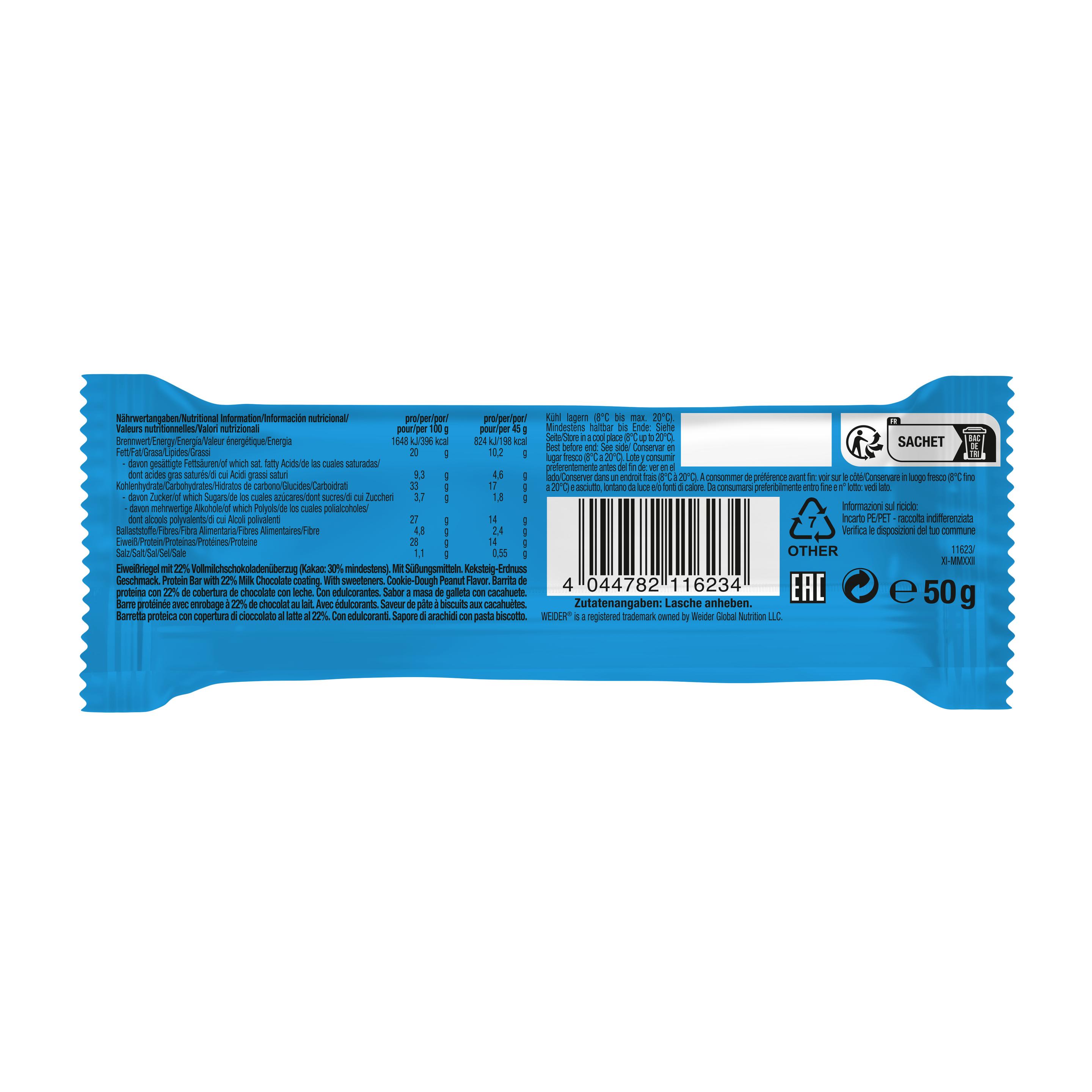 Produktbild WEIDER Joe's Protein Soft Bar Cookie Dough Peanut 2 von 2