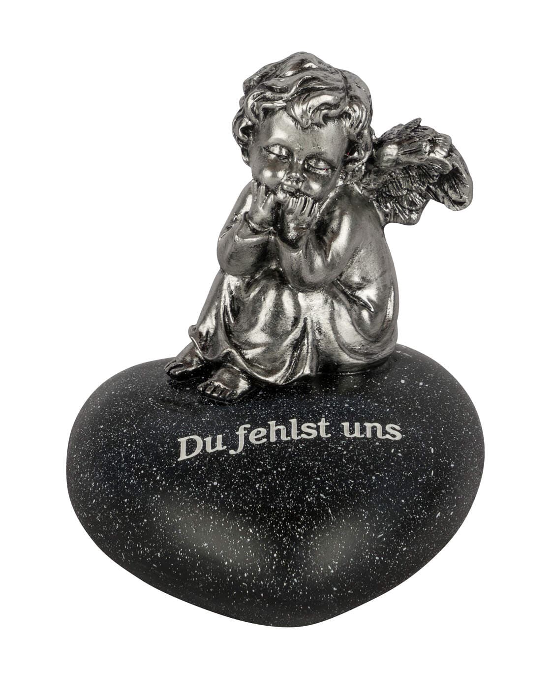 Polyengel auf Herz