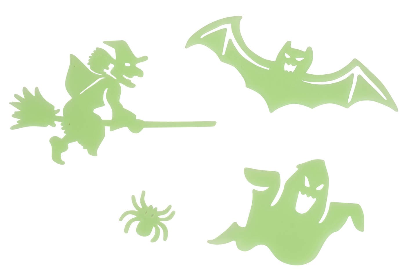 Leuchtende Kunststoffsticker 4er Pack