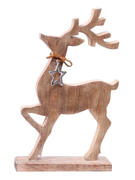 Hirsch mit Stern H=36cm