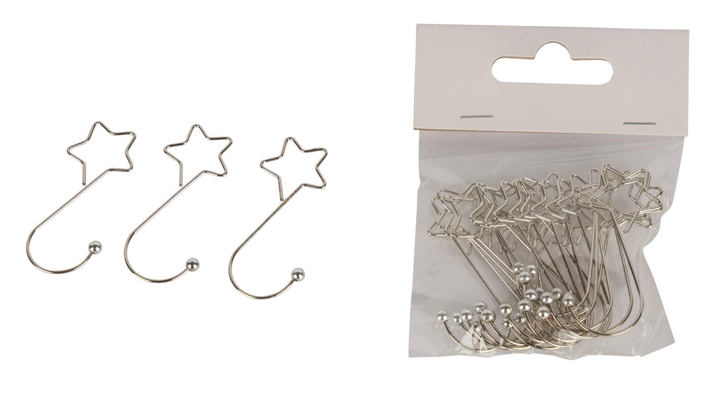 Riffelmacher Weihnachtskugel-Aufhänger mit Stern 20er Pack