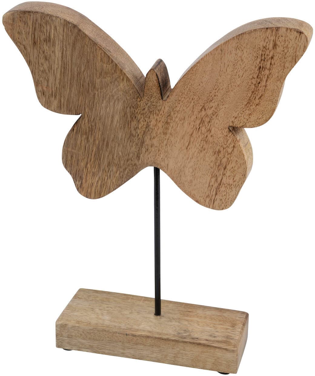 Mangoholzschmetterling auf Holzfuß 20cm