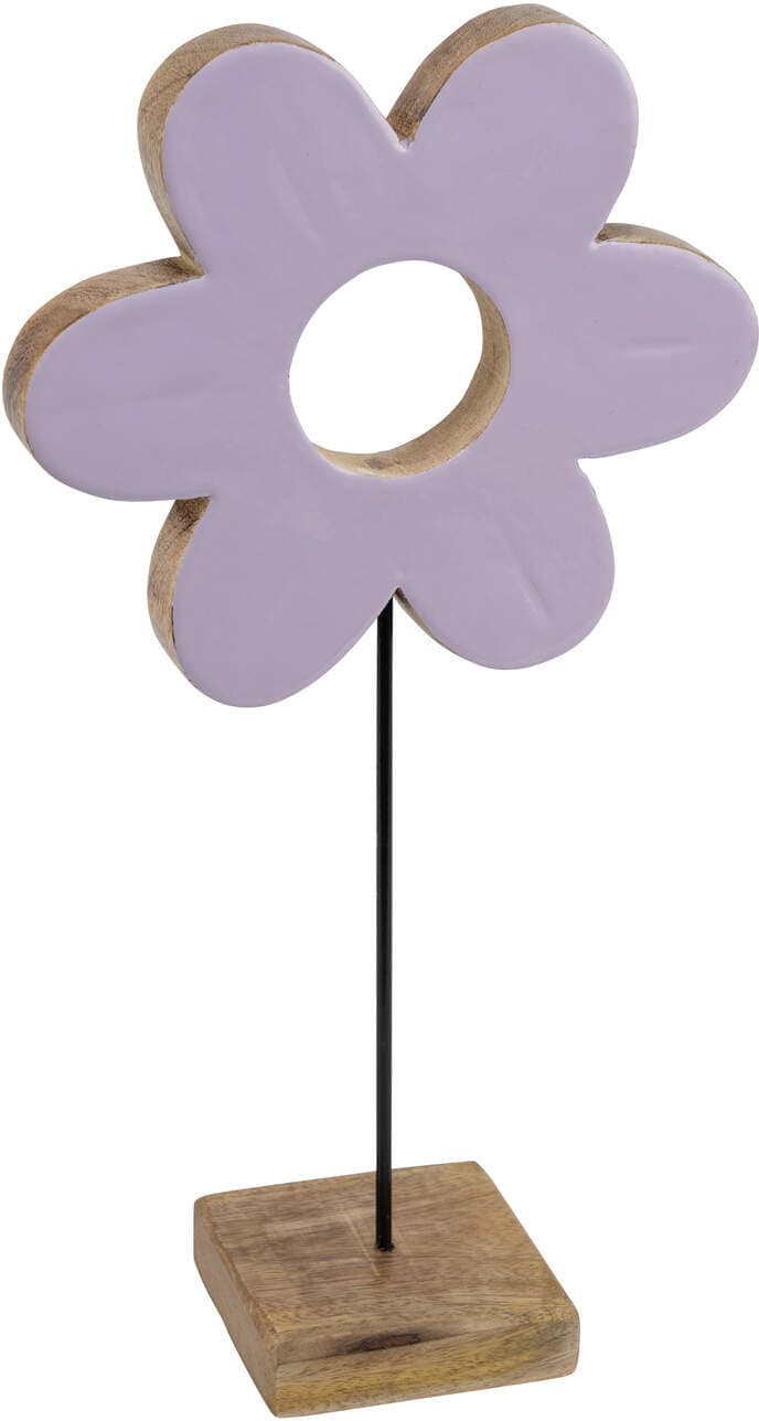 Mangoholzblume auf Holzsockel