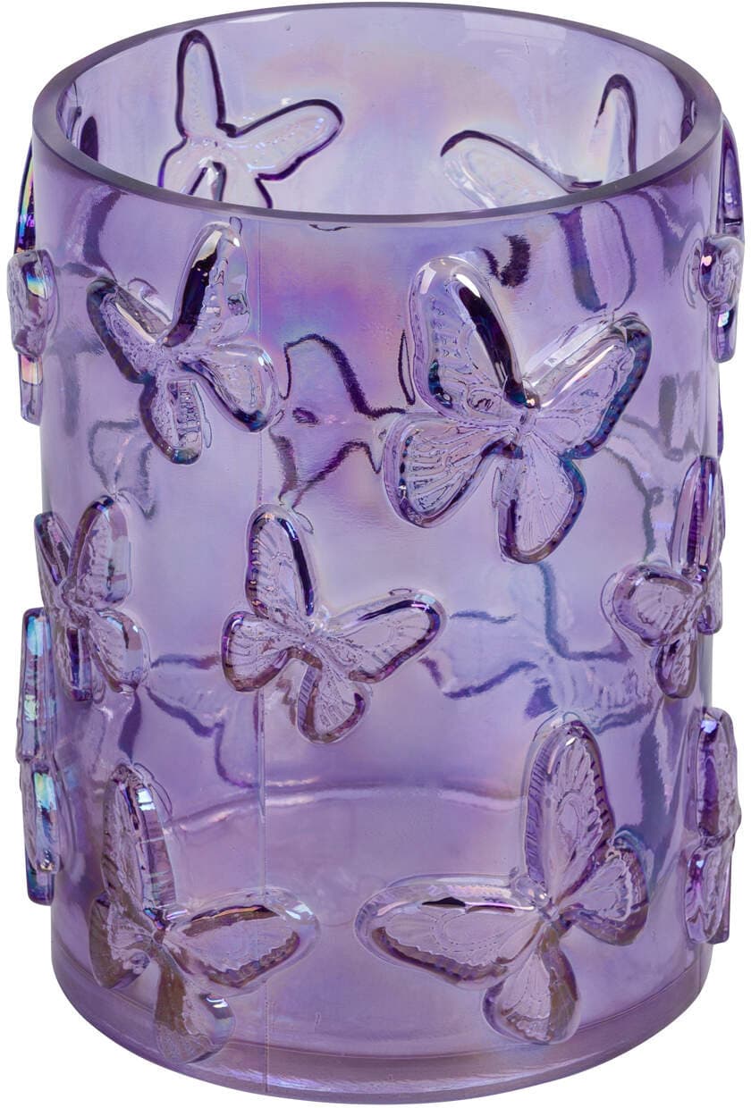 Glasvase mit Schmetterlinge