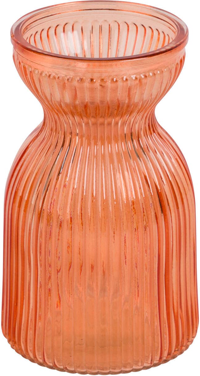 Glasvase geriffelt