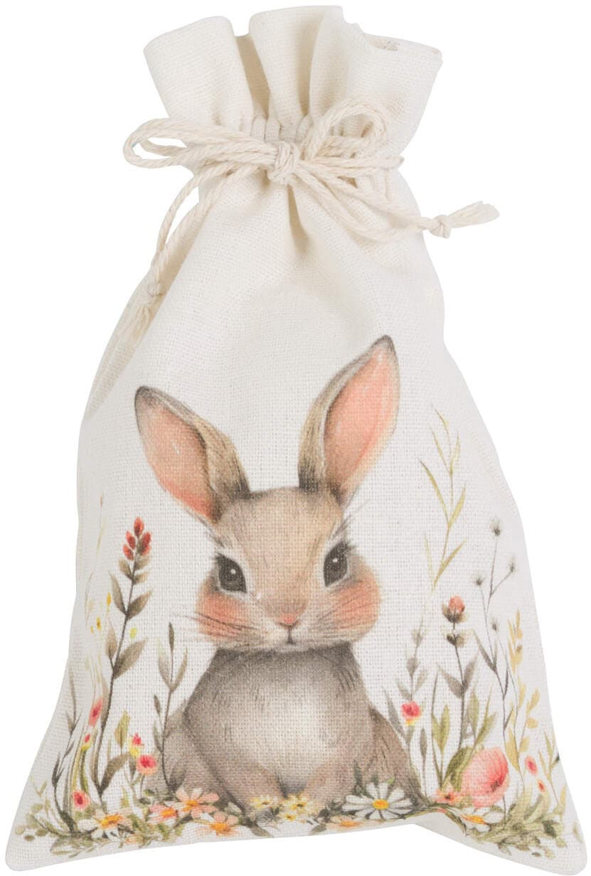 Stoffsäckchen mit Hase 11,5cm