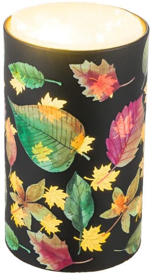 LED Windlicht Blätter