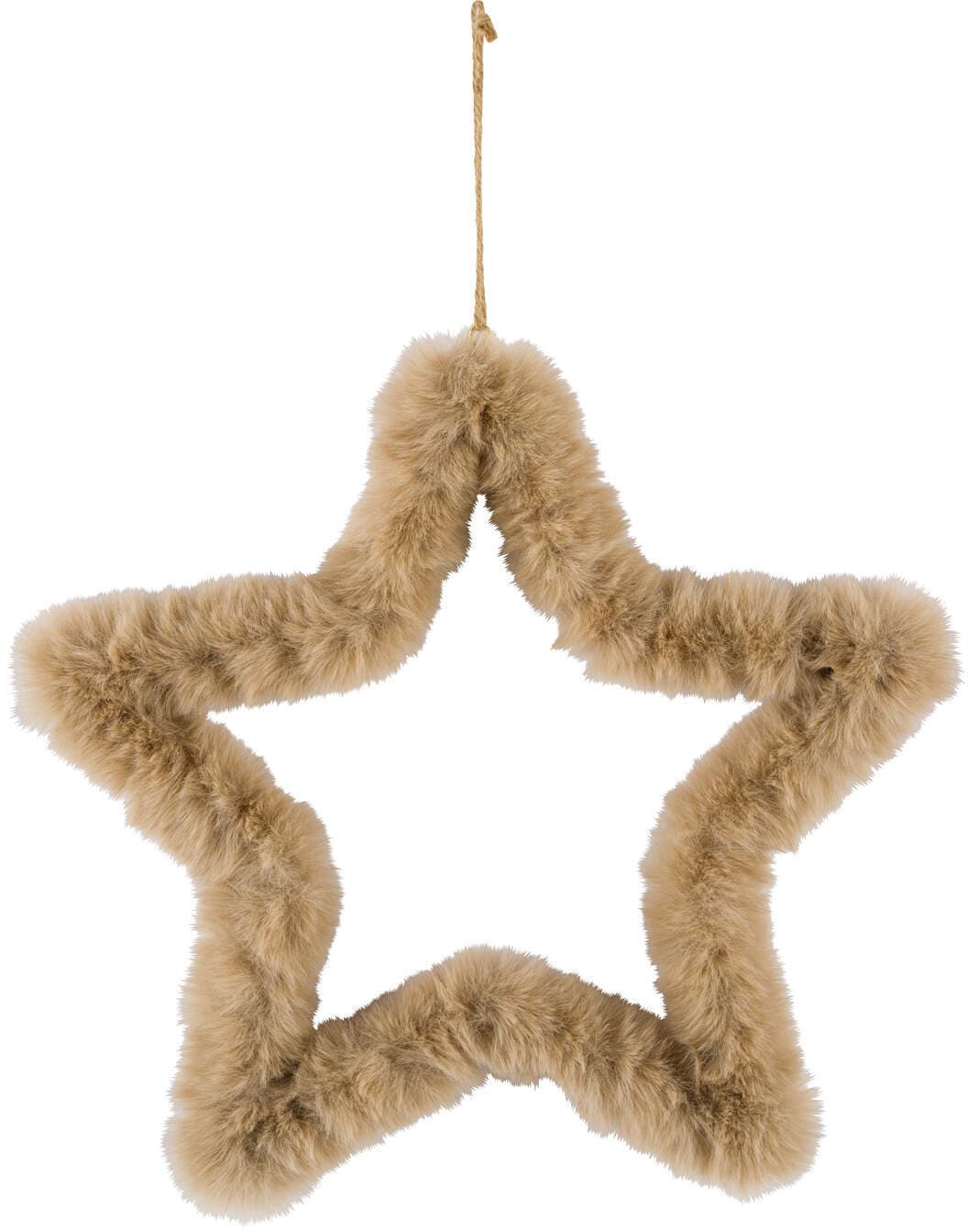 Dekoaufhänger Plüschstern H=31cm