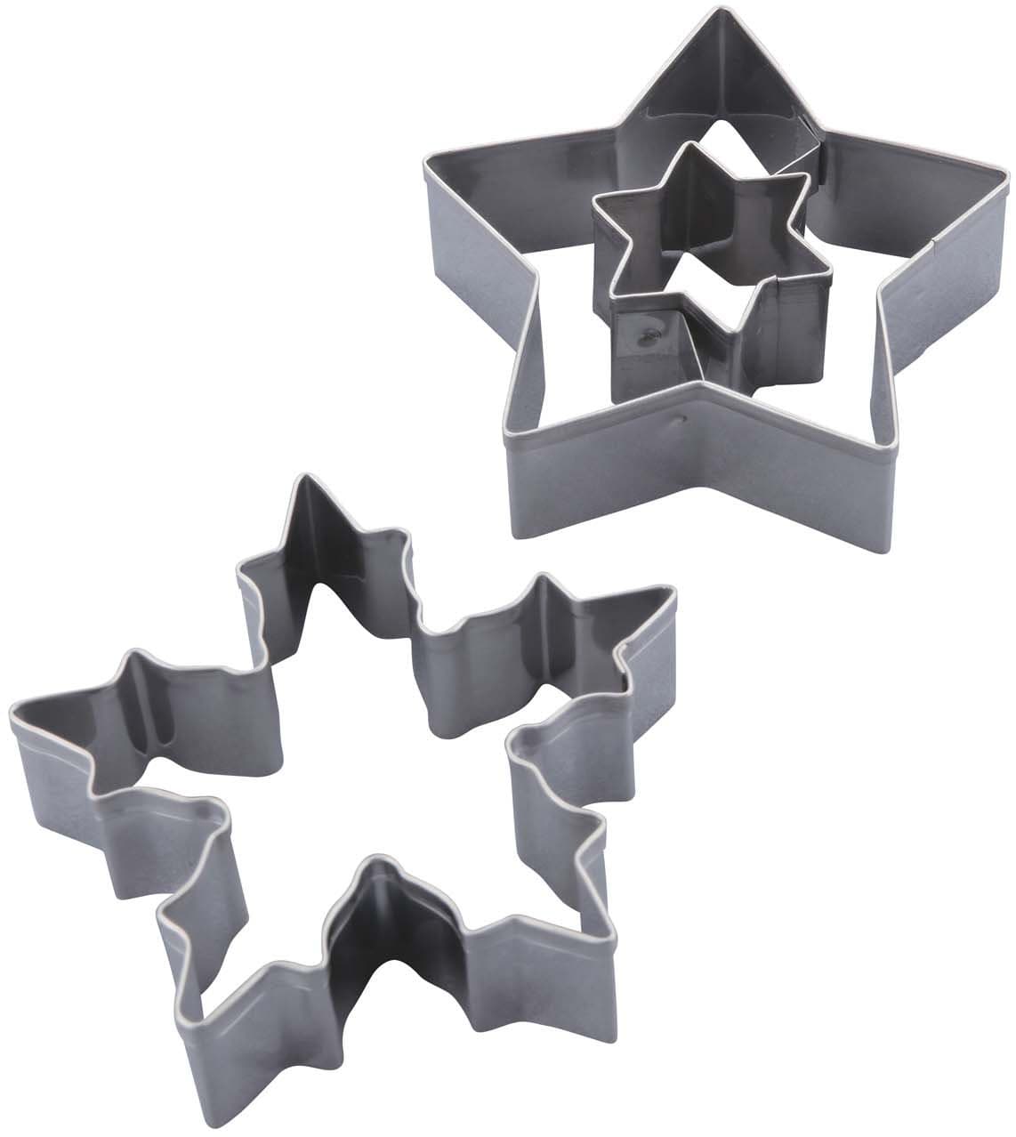 Dr.Oetker Ausstechform Stern & Schneeflocke 2er Set