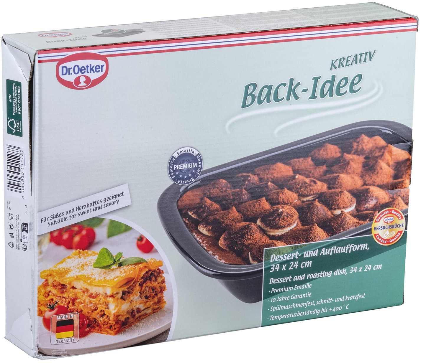 Dr.Oetker Dessert- und Auflaufform 34x24cm