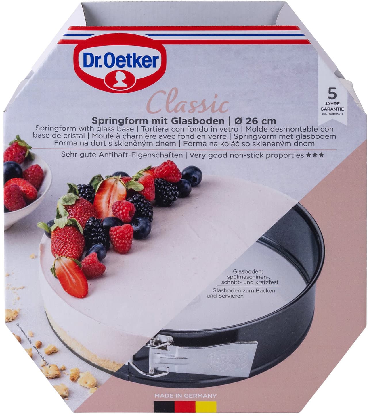 Dr.Oetker Springform mit Glasboden Classic Ø26cm