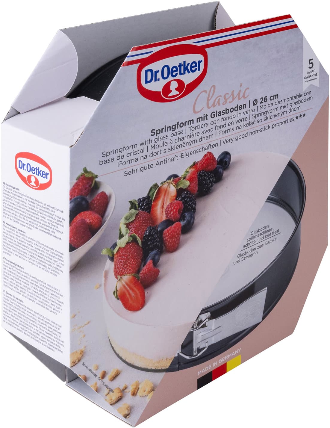 Dr.Oetker Springform mit Glasboden Classic Ø26cm
