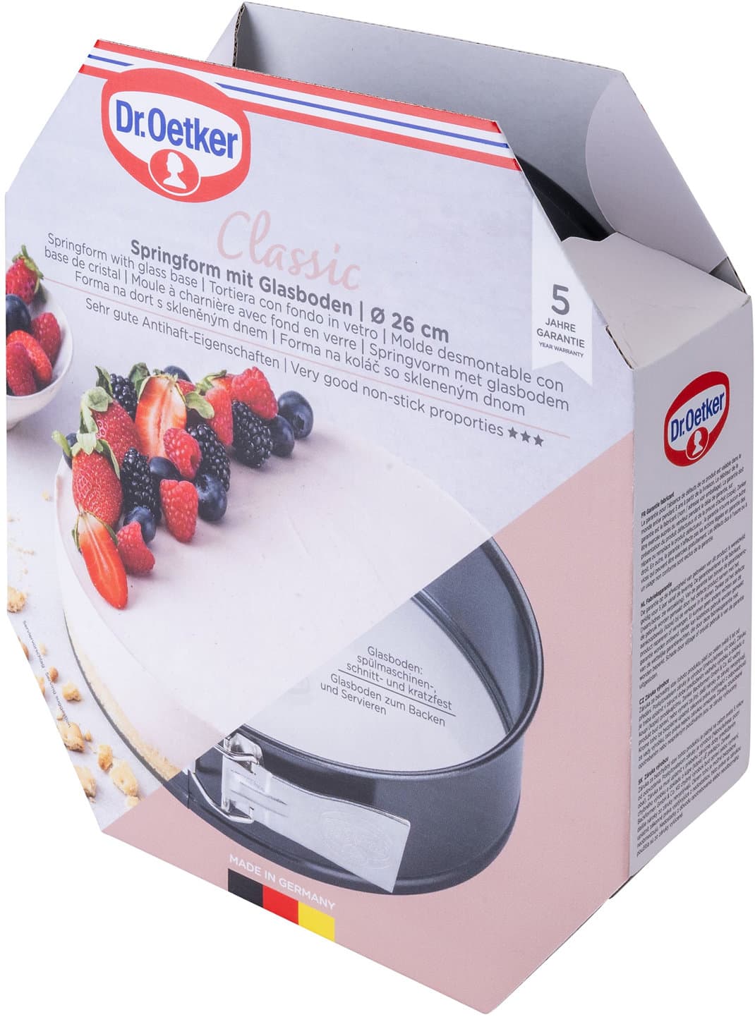 Dr.Oetker Springform mit Glasboden Classic Ø26cm