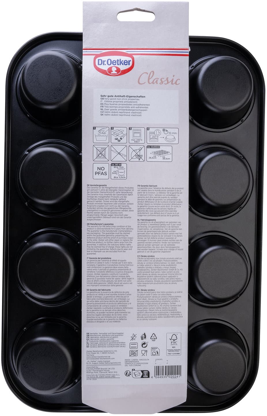 Dr.Oetker Muffinblech Classic für 12 Muffins