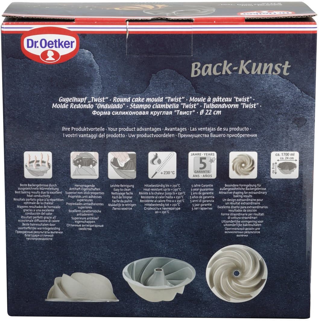 Dr.Oetker Gugelhupfform Twist Ø22cm