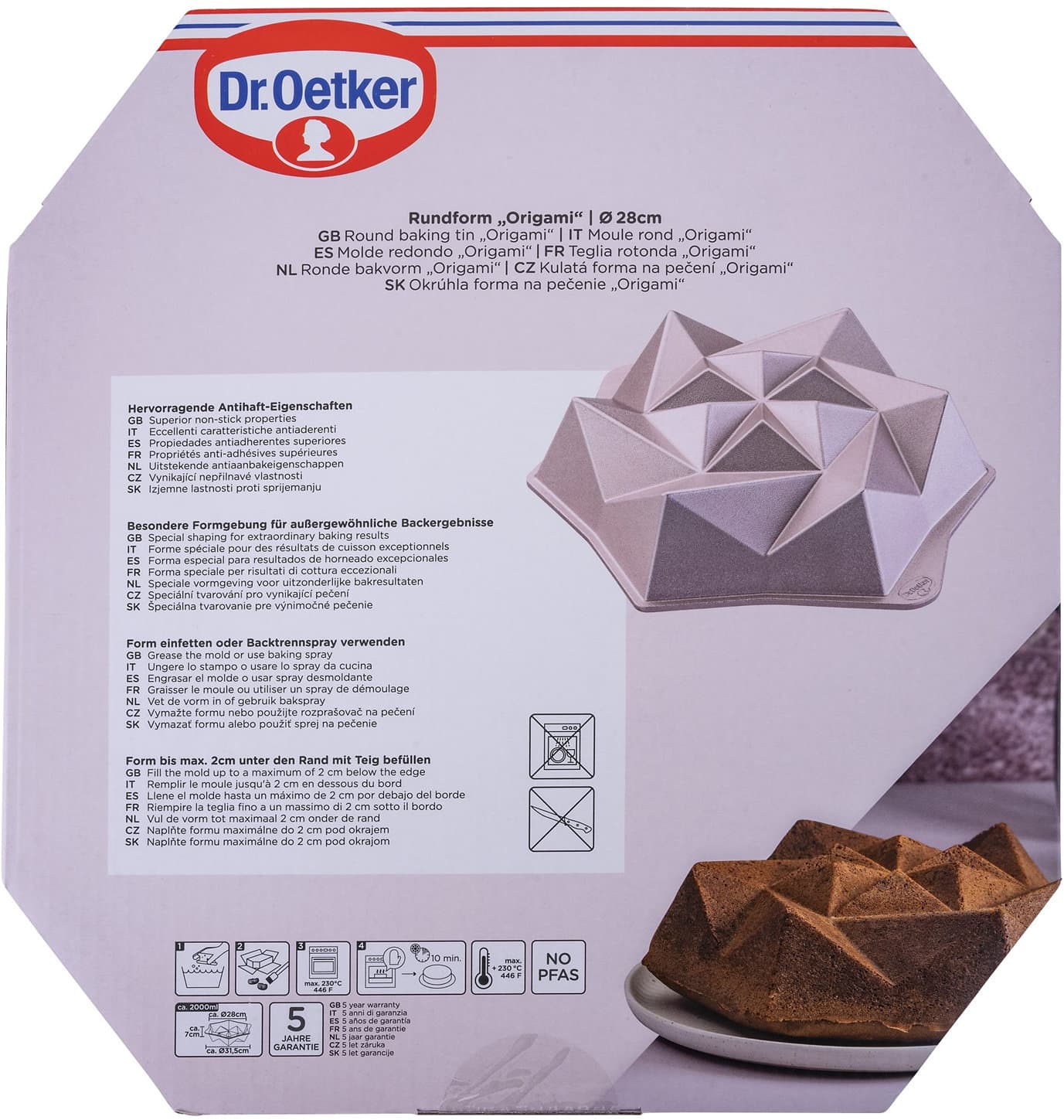 Dr.Oetker Rundform Origami Ø28cm