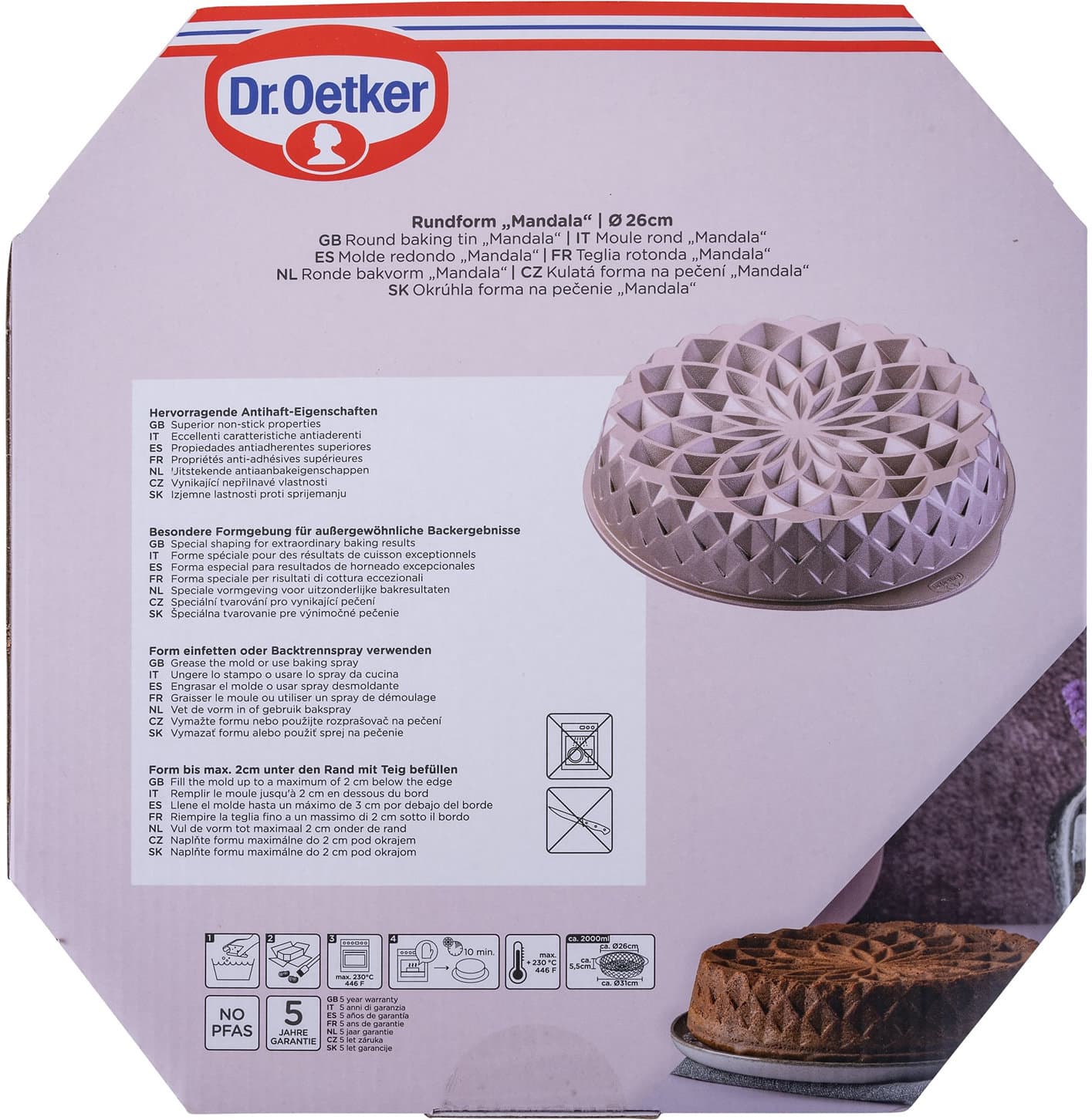 Dr.Oetker Rundform Mandala Ø26cm