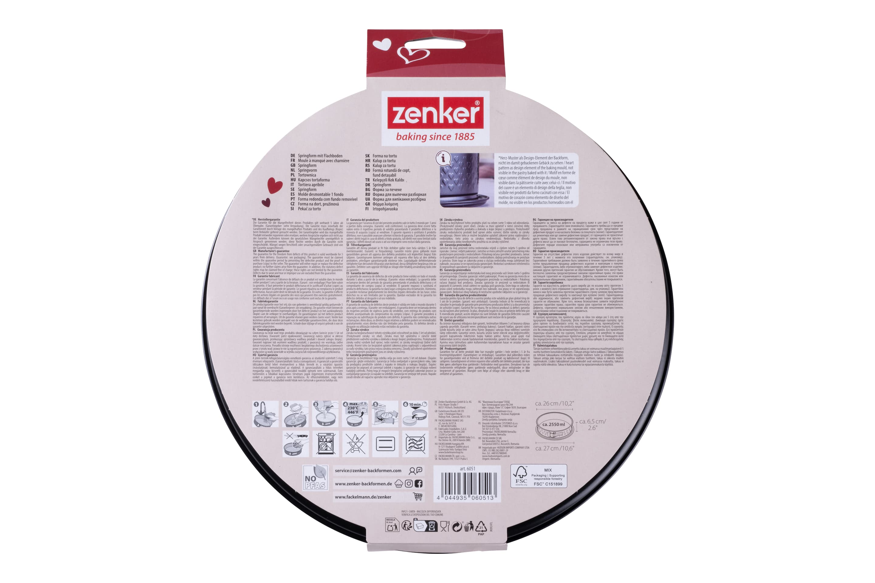 Produktbild zenker Beloved+ Springform mit Flachboden Ø26cm 2 von 3