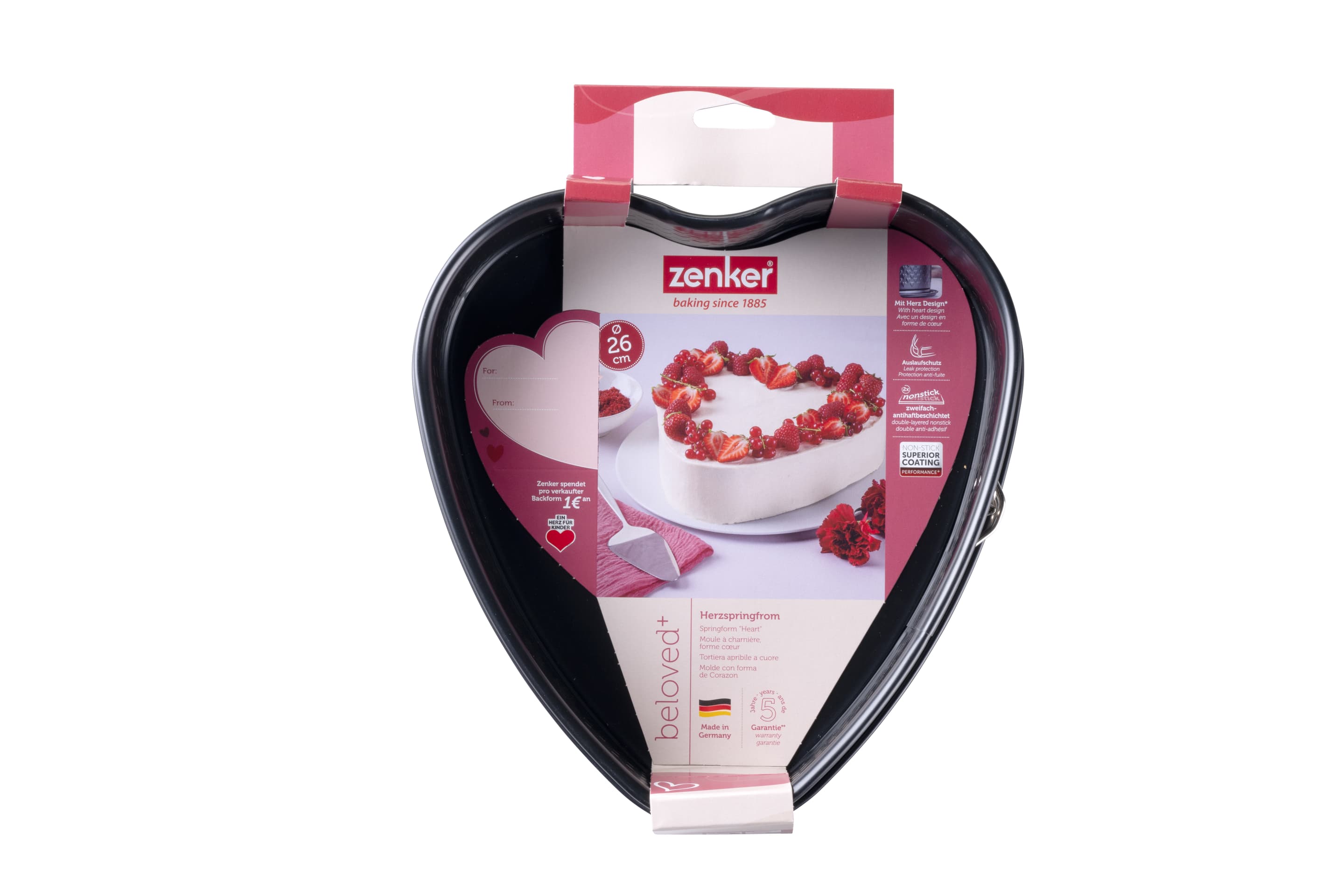 Produktbild zenker Beloved+ Herz-Springform 27x27x7cm 3 von 6