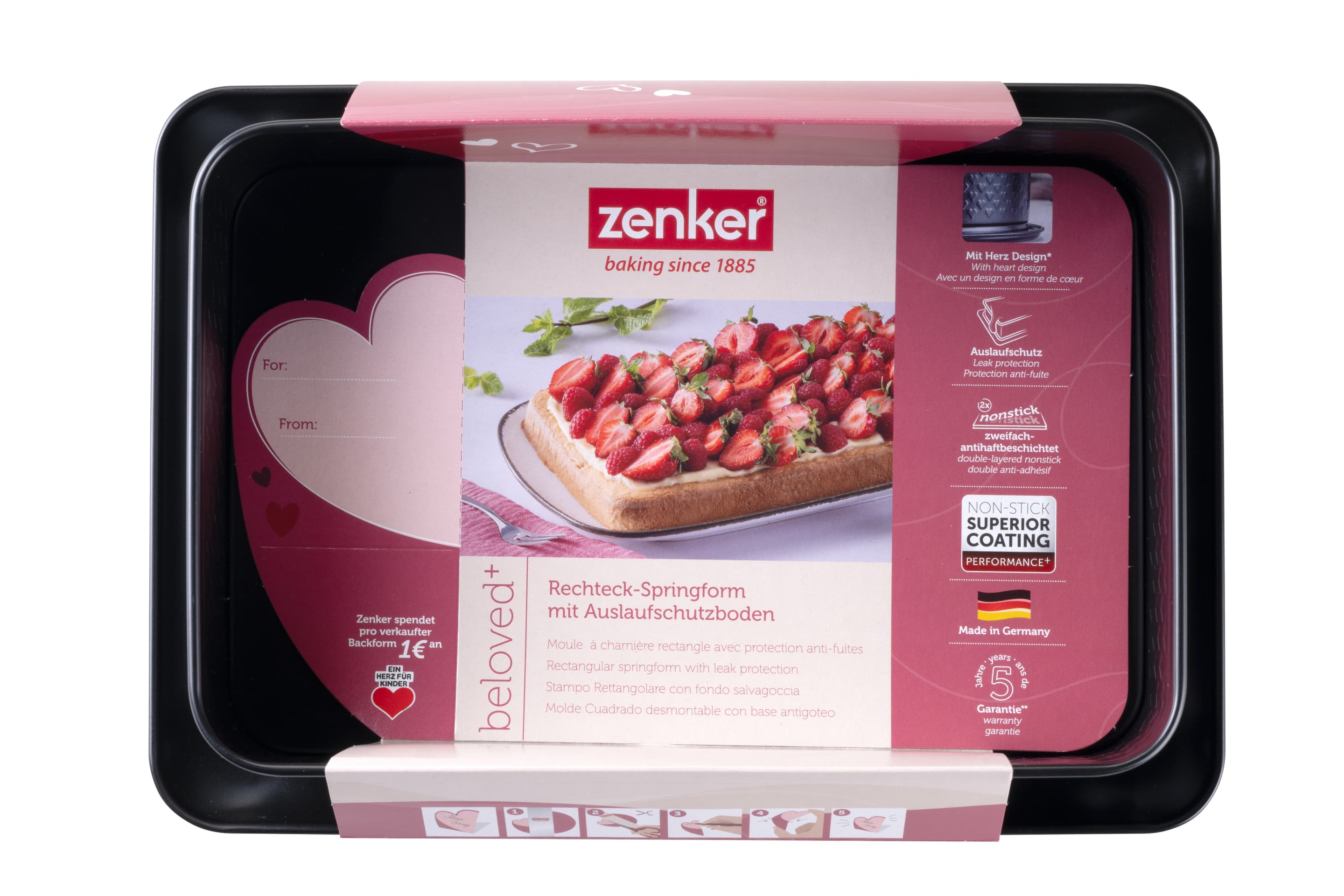 Produktbild zenker Beloved+ Rechteck-Springform 28x18cm 3 von 8