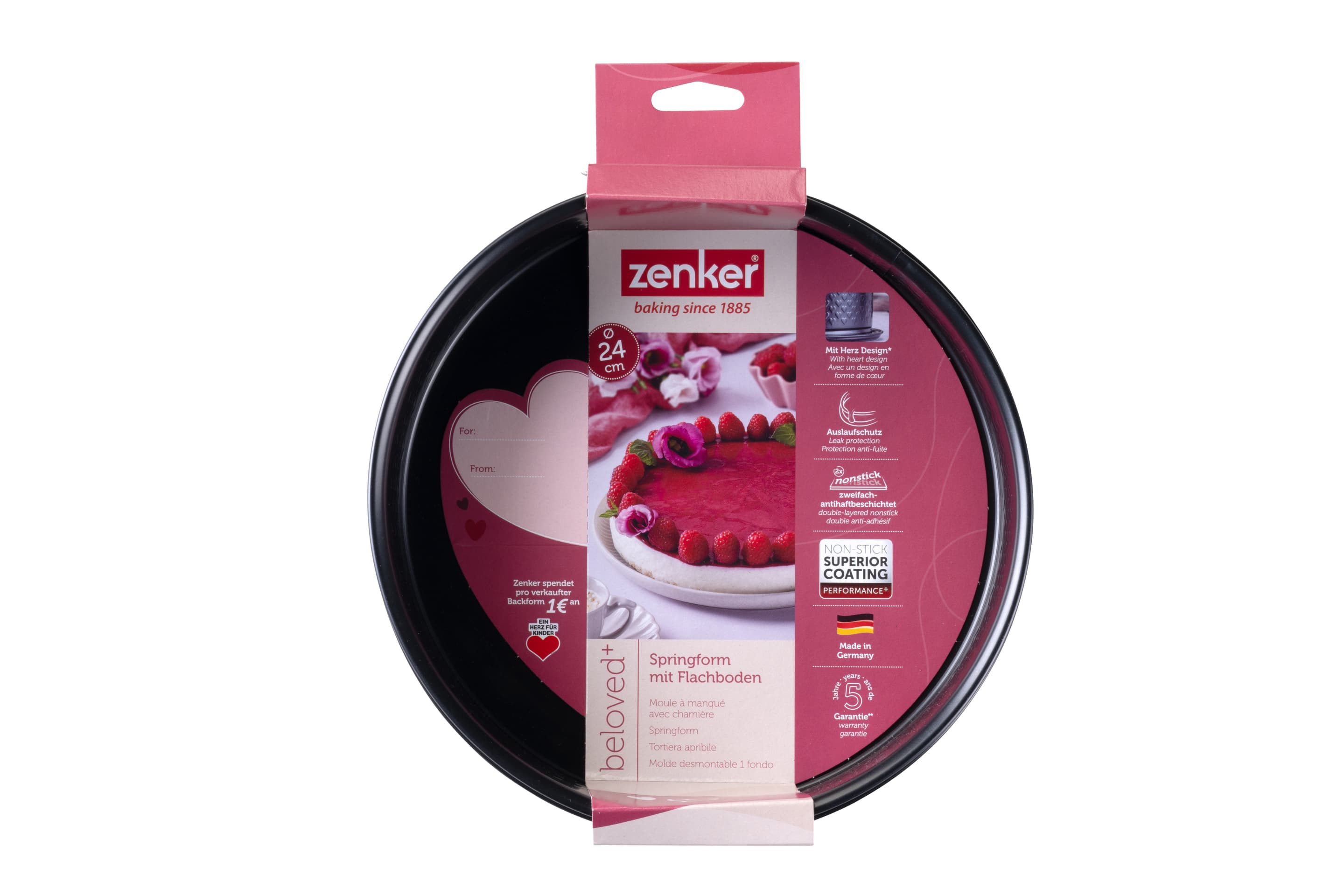 Produktbild zenker Beloved+ Springform mit Flachboden Ø24cm 3 von 5