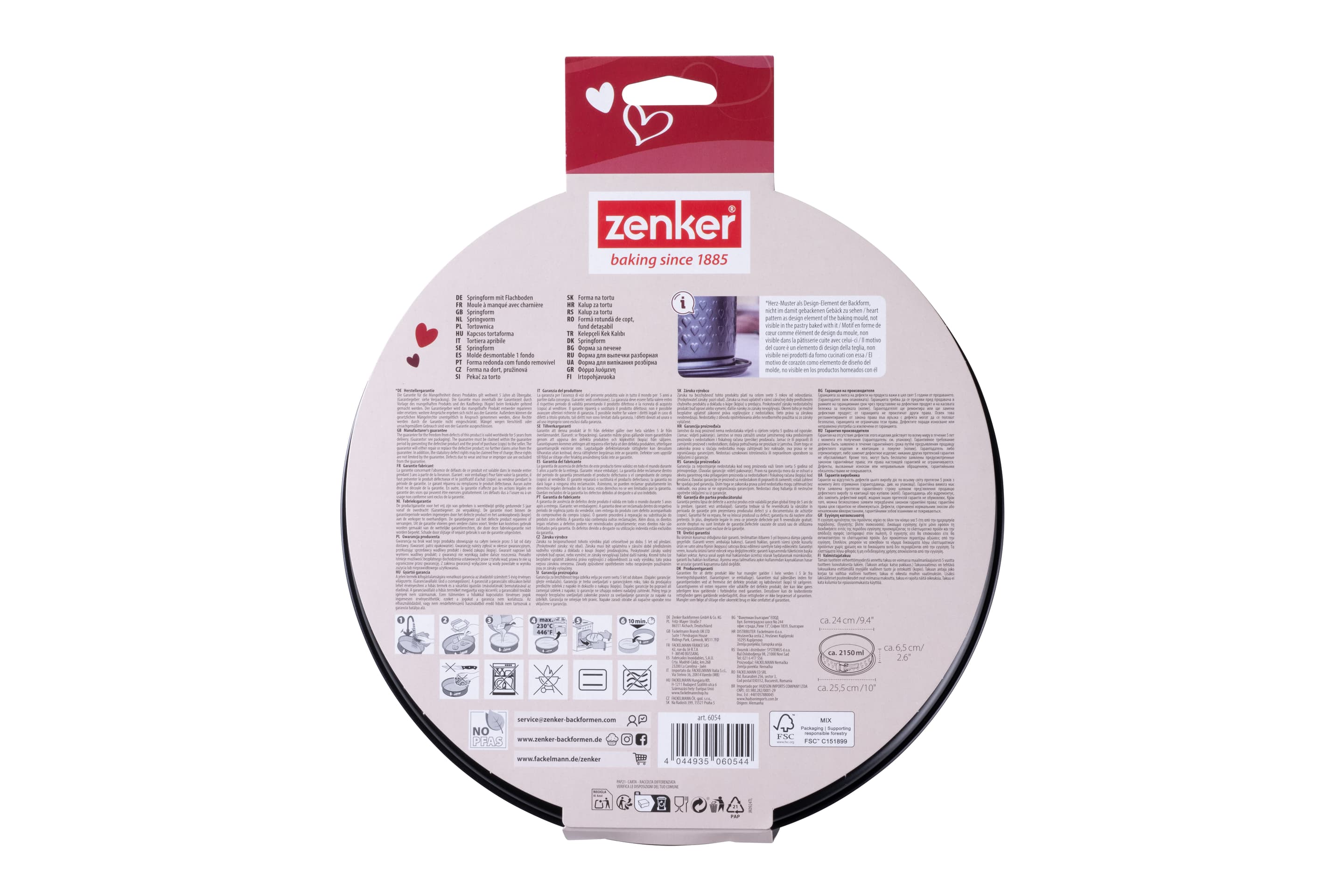 Produktbild zenker Beloved+ Springform mit Flachboden Ø24cm 4 von 5
