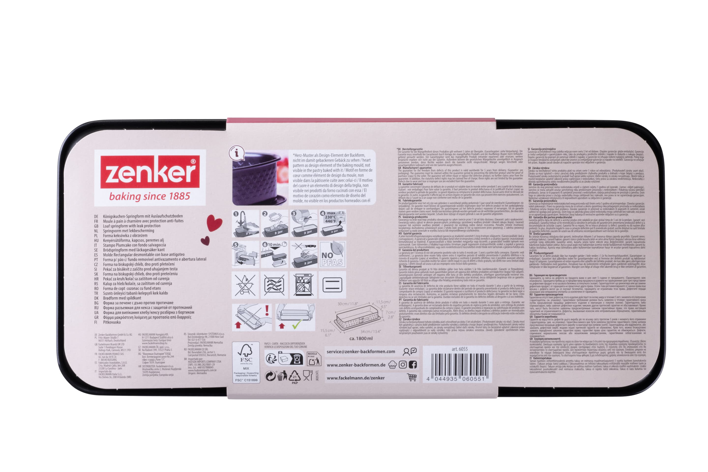 Produktbild zenker Beloved+ Kasten-Springform 30x12cm 4 von 5