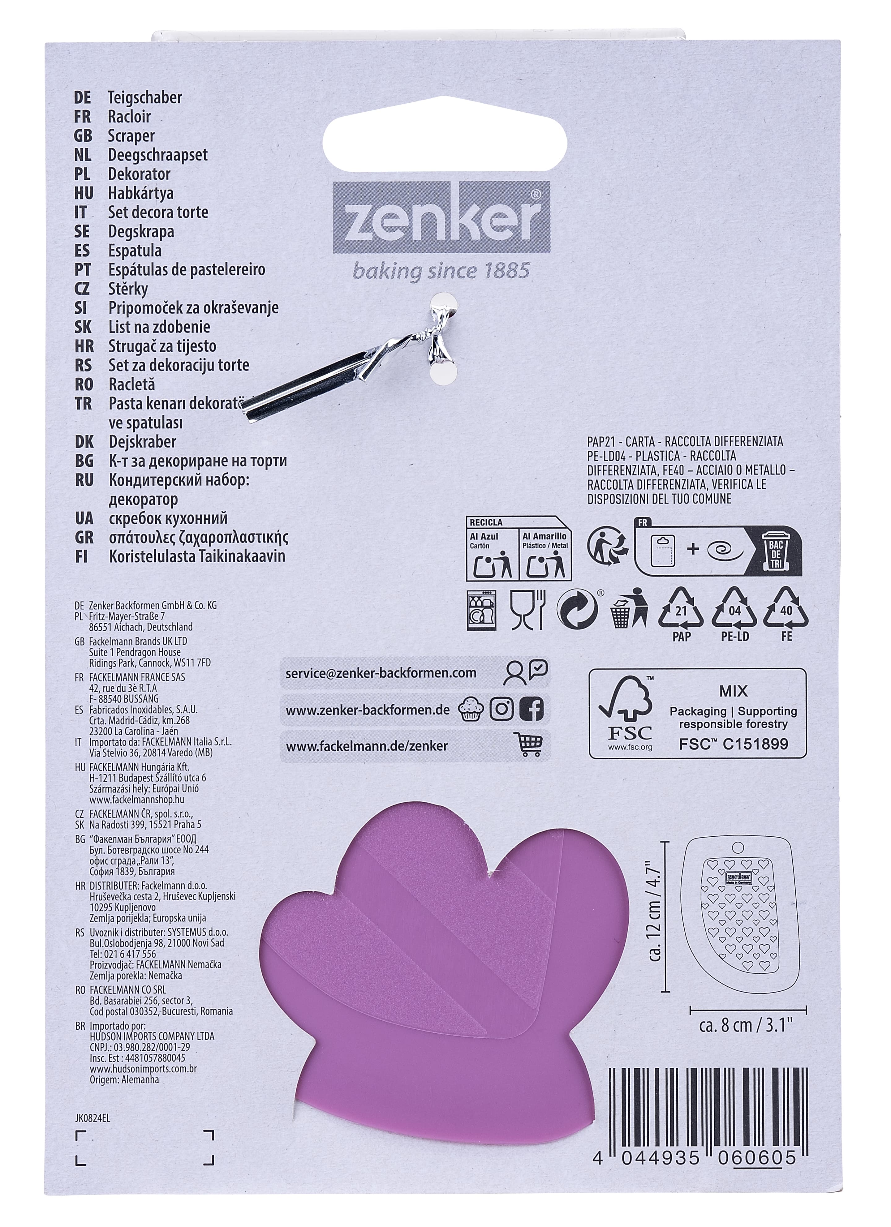Produktbild zenker Beloved+ Teigkarte Herz 12x8cm 3 von 4