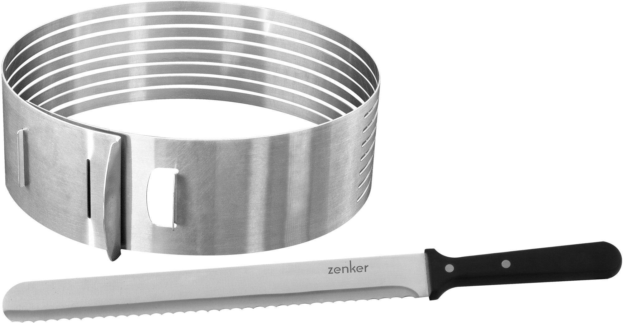 zenker Tortenboden Schneidhilfe für Ø26-28 cm, 2-tlg.