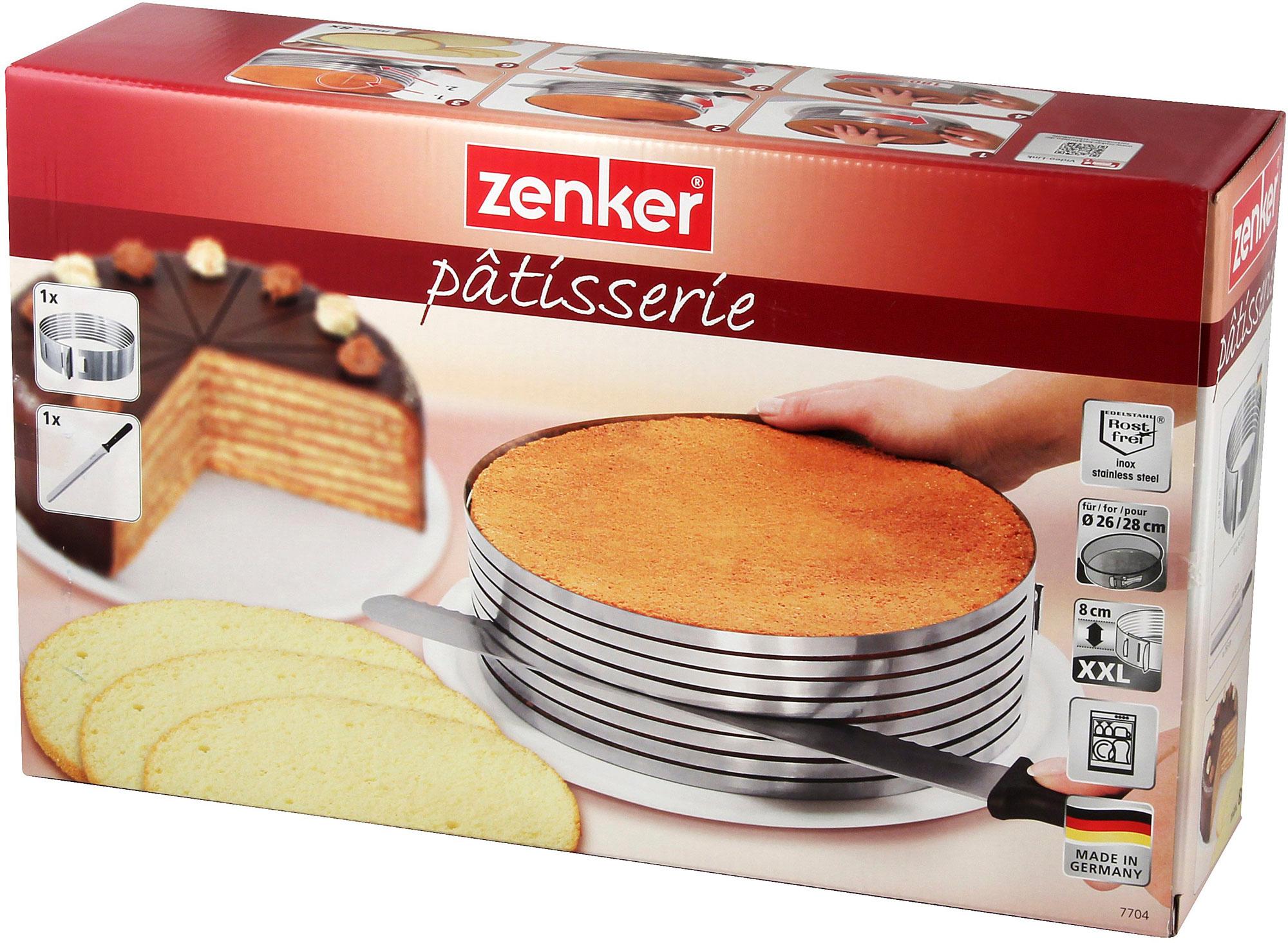 Produktbild zenker Tortenboden Schneidhilfe für Ø26-28 cm, 2-tlg. 2 von 2