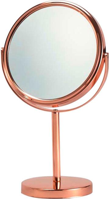 Standspiegel Rosegold groß, 7-fach