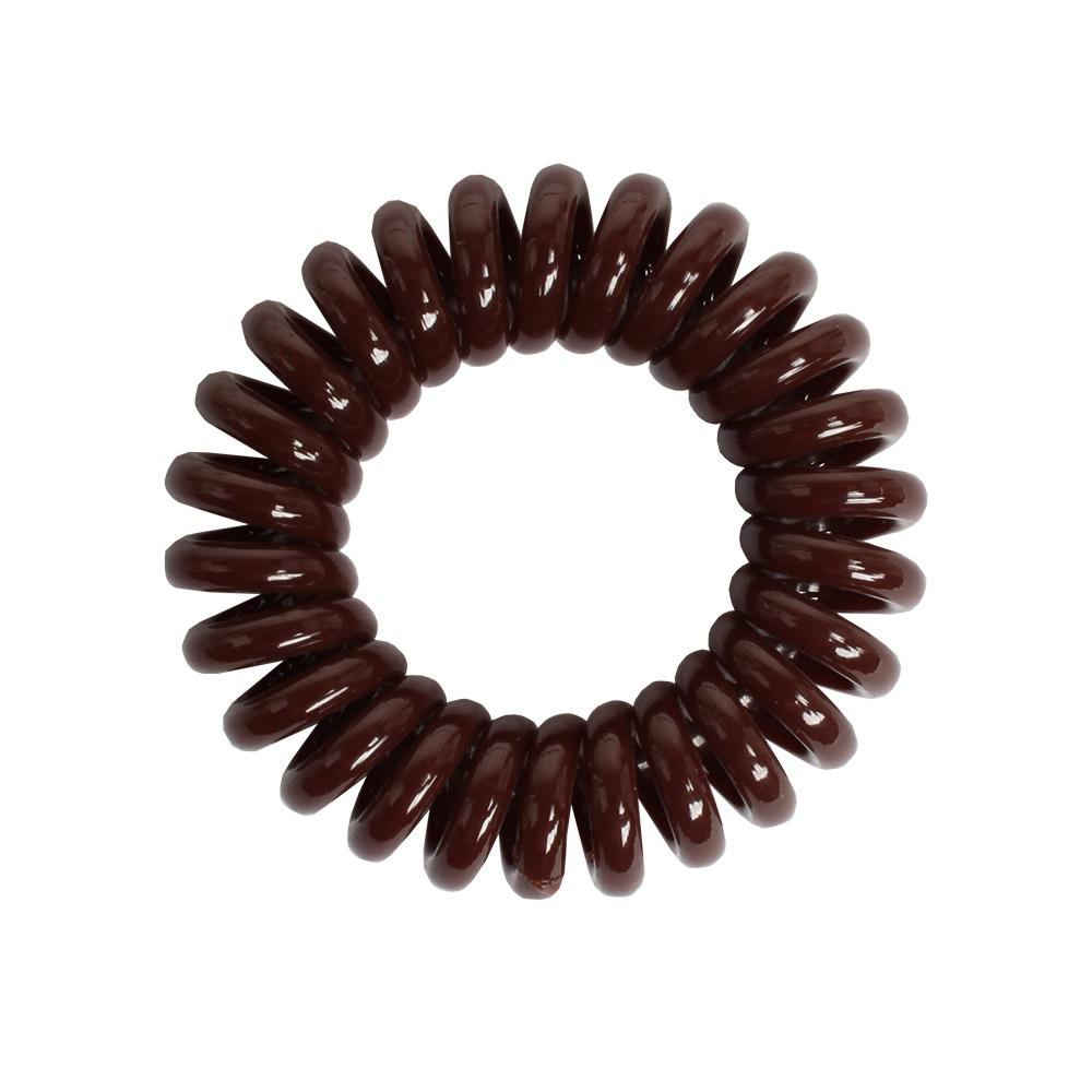 Guilia Haargummis Spirale Braun