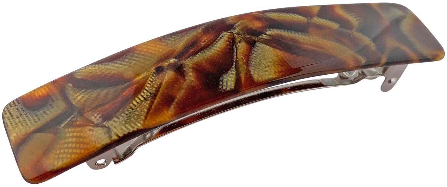 Oakland Patentspange Animal Look camel mittel